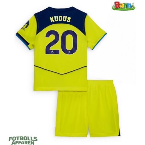 Tottenham Hotspur Mohammed Kudus #20 Tredjeställ Barn 2025-26 Kortärmad (+ Korta byxor)